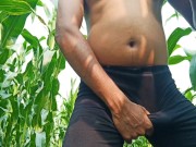 Preview 4 of Outdoor seasonal sex videos on Cron Field | Public place sex | BlueStarI