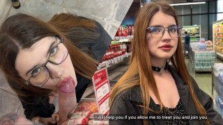 In The Grocery Store I Encountered A Student Who I Cummed On Her Face And Fucked