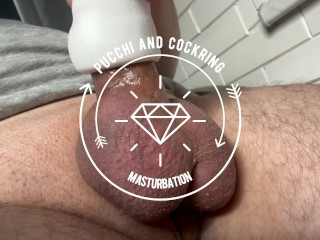 Pucchi Und Cockring-Masturbation