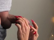 Preview 1 of Long nails play with foreskin