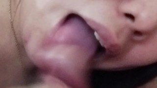Asian Hot Blowjob and Cum in Mouth