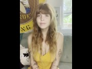 Preview 2 of Long hair ginger babe wants to worship you while masterbating herself ASMR