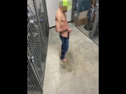 Preview 4 of Piss and cumming in storage room