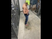 Preview 5 of Piss and cumming in storage room