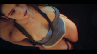 Residente Evil Girl Takes Cum Inside Her Ass! Anal Cum Inside!