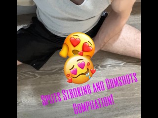Splits Stroking and Cumshots Compilation! Video