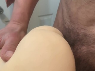 Masturbation toy makes me cum quick before shower solo male Video
