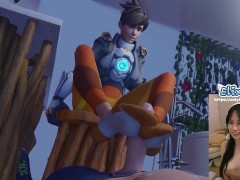 Tracer knows your secret footjob