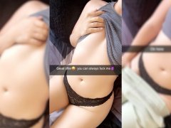 Cheating Cheerleader has sexting with classmate for homework and gets fucked on SnapChat