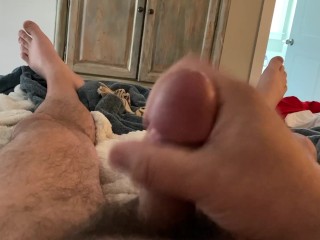 Cumshot in Bed to Wake up