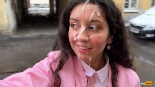Fucked Cum On Her Face Cumwalk And Went To College