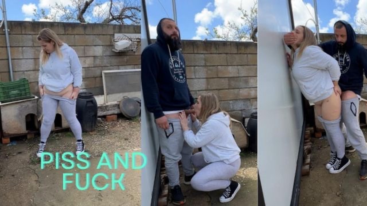 HE CAUGHT ME PISSING ON THE STREET AND PUT ME AGAINST THE WALL - Pornhub.com