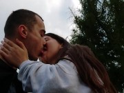 Preview 3 of Kissing with beautiful girlfriend in the park