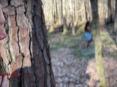 Ebony Gets Found and Fucked Outdoors