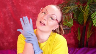 Asmr Video with Medical Nitrile Gloves