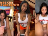 Fodendo a garçonete hooters sacanagem!