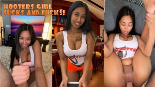 Fiddling With The Sultry Hooters Waiter
