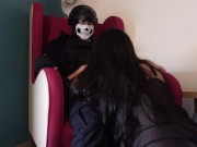 Preview 1 of Girlfriend Gives Ghost Cosplayer a Blow Job