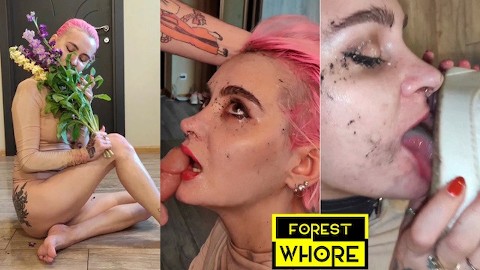 Human ashtray, spitting on face and mouth and anal as a vase