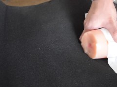 貫通オナホで腰へこオナニーしちゃいました【大量射精】 - Screenshot 14 of 16 - 男子