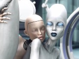 Alien. Futanari Android bangs captured alien girl in all holes! 3dx Futa Animated Movie