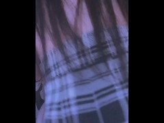 I touch my tits for my ex-husband in front of the camera and I finger my pussy and with my domi toy