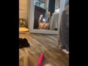 Preview 2 of Rubbing Squirting Pussy Clit Orgasm Legs Soles Rough Fast Puddles on Floor Loud