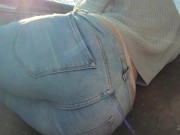 Preview 3 of Risky in Car, Hot Girl in Tight Jeans Seducing Me