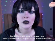 Preview 1 of Naughty vampire girl Mavis Dracula turned into a cum eater after tasting your sperm! She needs more!