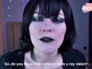 Preview 2 of Naughty vampire girl Mavis Dracula turned into a cum eater after tasting your sperm! She needs more!