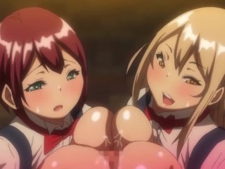 Blonde with Huge Ass Invites Redhead for Threesome and Receive Creampie  Anime Hentai 1080p