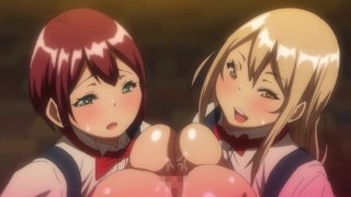 Blonde with Huge Ass Invites Redhead for Threesome and Receive Creampie | Anime Hentai 1080p