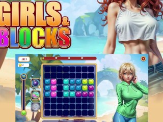 Taking rich girls clothes off with tetris Video