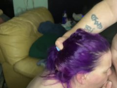 Stepsis lets bro eat and fuck her pussy she sucks his cock and he jerks his load on her lips