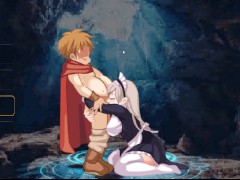 succubus stronghold seduction - blindfold warrior and bunny girls hentai animation