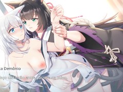 Living with a demon fox - The best fox girl lesbian game scenes