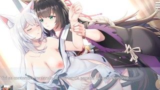 Living with a demon fox - The best fox girl lesbian game scenes