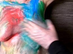 Tits bodypainting and slapping for easter 3 - Screenshot 9 of 16 - Tit Slap