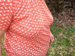 Slapping her naked tits near railroad - Screenshot 2 of 16 - Tit Slap