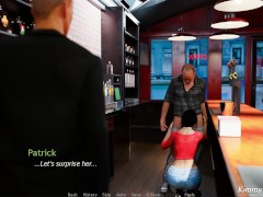 Anna Exciting Affection - Dick sucking threesome in Bar - Waitress creampied by boss and bartender