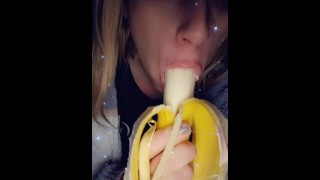 Banana deep throat