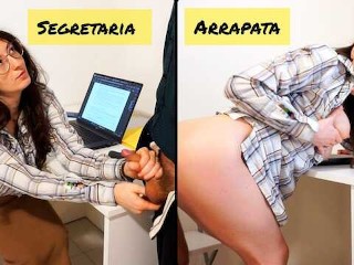 Workplace Sex: Scheming Secretary want be Fucked by the Boss 🤭(en Subtitles)
