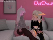 Preview 4 of Lucky Patreon Gets Fucked By Horny Futa Pornstar OwOmeVR in VRChat