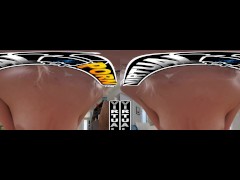 VIRTUAL PORN - Hot Babe Evelyn Payne Rubs Her Pussy Making It Wet For Her Stepbrother Peter Green