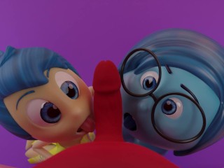 Inside Out 2 : Threesome Anger Joy Sadness Sex Scene Video
