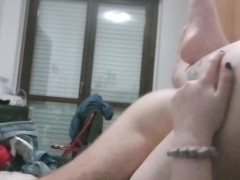 Slut FUCKED HARD by an Italian big cock, HE fuck me AND I CUM, loud moaning and dirty talkin