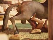 Preview 2 of Gay Sex with Furry Centaur
