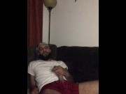 Preview 4 of Domgotdabomb BBC bust a huge load jacking off moans and dirty talk