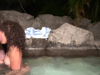 Incredibly Thick Big Booty Babe Willow Ryder Fucked Hard in Outside Hot Tub Rough Standing Fucking