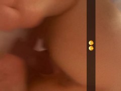 Goth girl bouncing on a toy while she snaps you in the shower